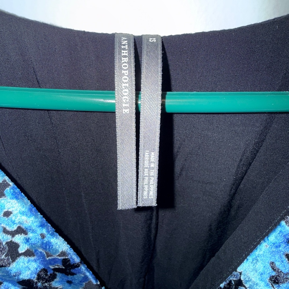 NWT Anthropologie XS The Katerina Button-Front Dress: Velvet Edition - Picture 7 of 13